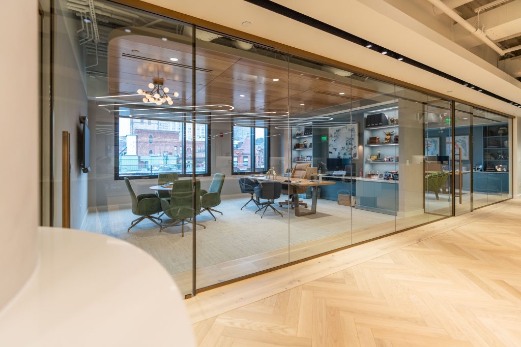 One of the benefits of glass walls is that they increase the amount of natural light in a space. 