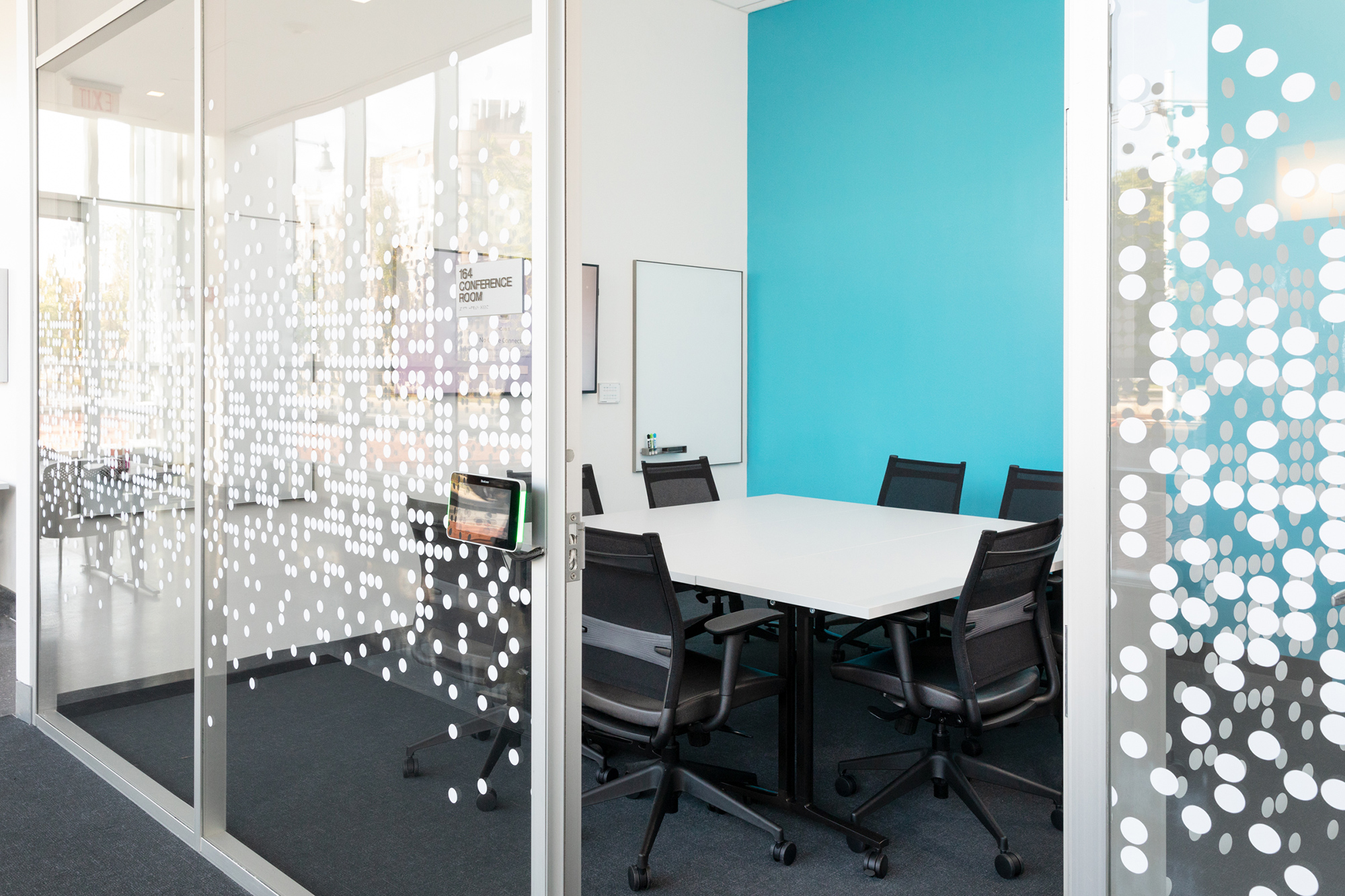 Spotted Glass Office Walls