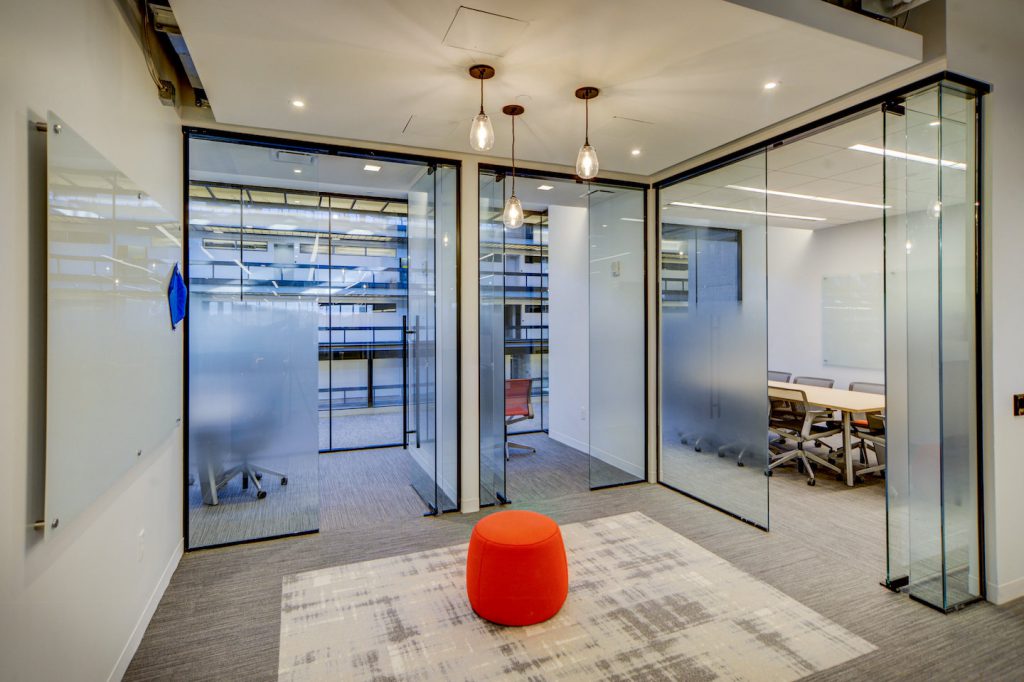 LP Glass Office Walls with frosted glass 