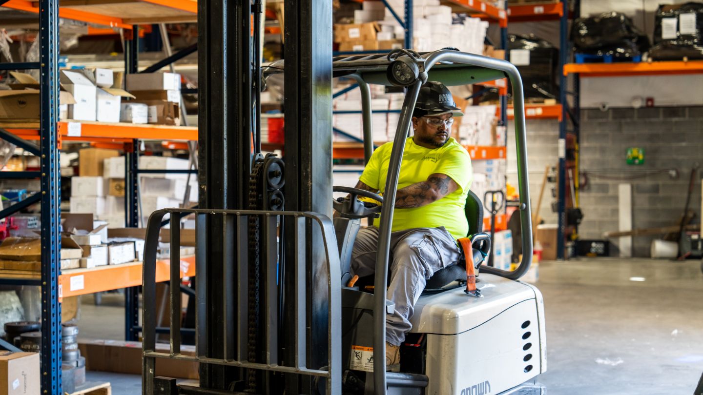 Operating the forklift_MetroWall HQ